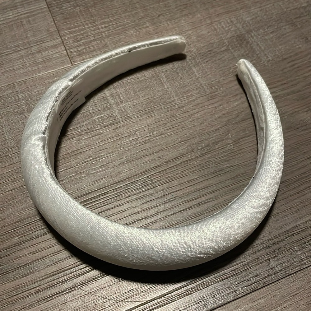 White Satin Headband
